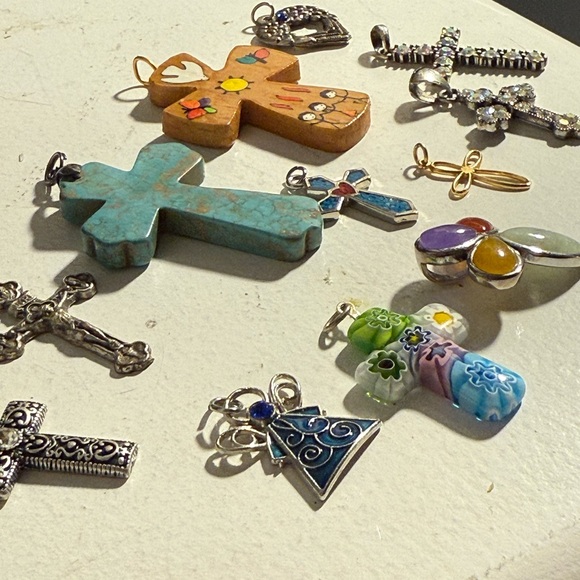 Colorful Cross Pendant Collection - Picture 5 of 6
